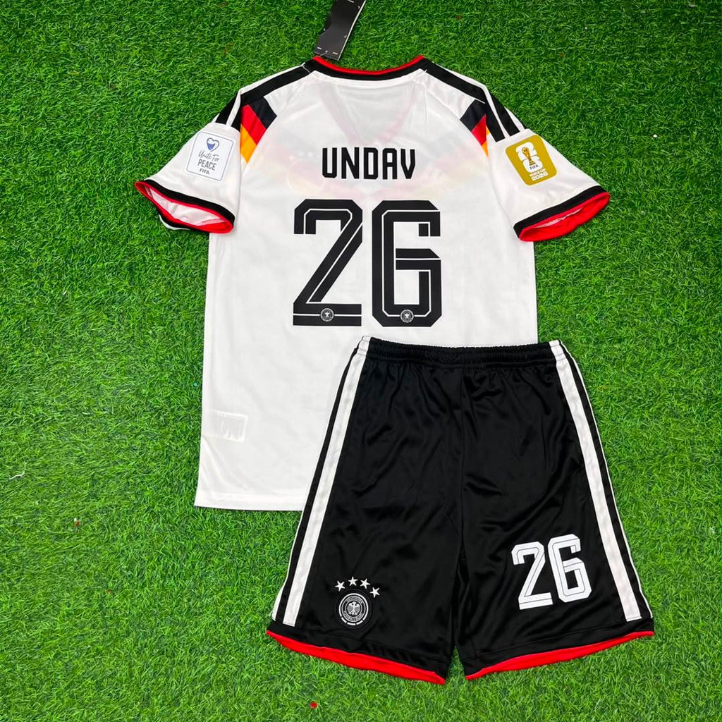 Deniz Undav Germany 2026 World Cup Kids Home Football Jersey – Back View