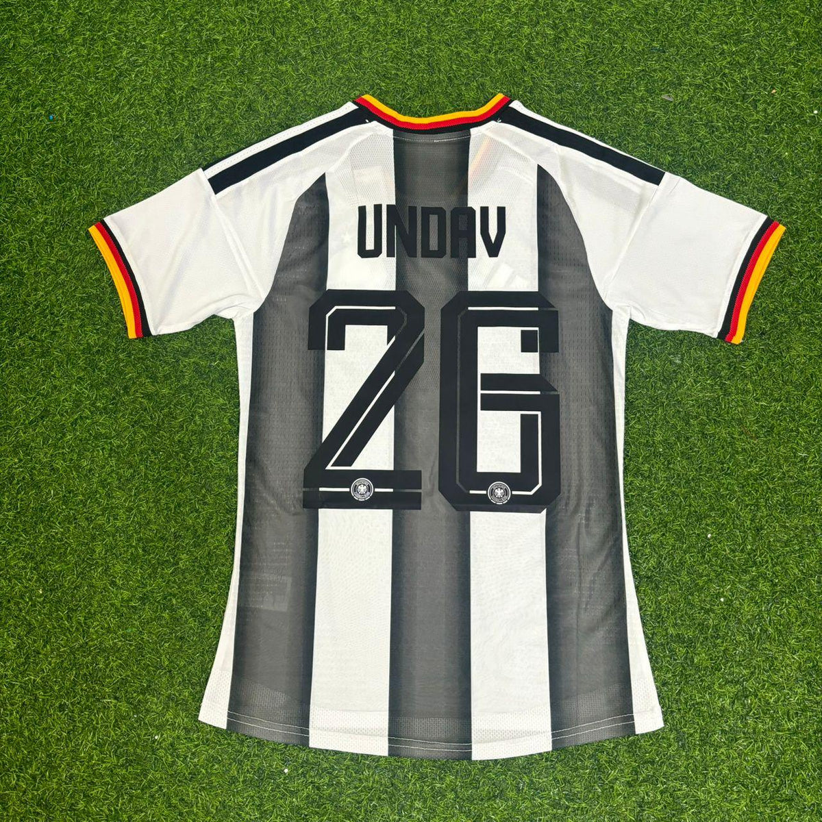 Deniz Undav Germany Stripe Special Edition Black White 2026 World Cup Jersey – Back View