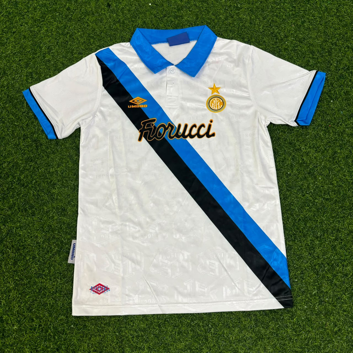 Dennis Bergkamp Inter 1997/98 Away Kids Retro Football Jersey – 4