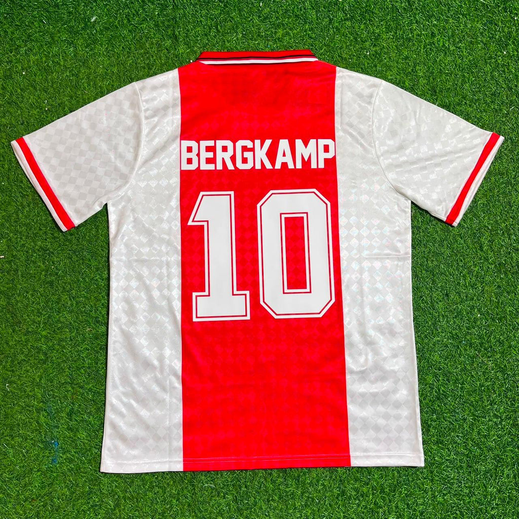 Ajax 1988 1990 Retro Football Jersey – Dennis Bergkamp – Back View