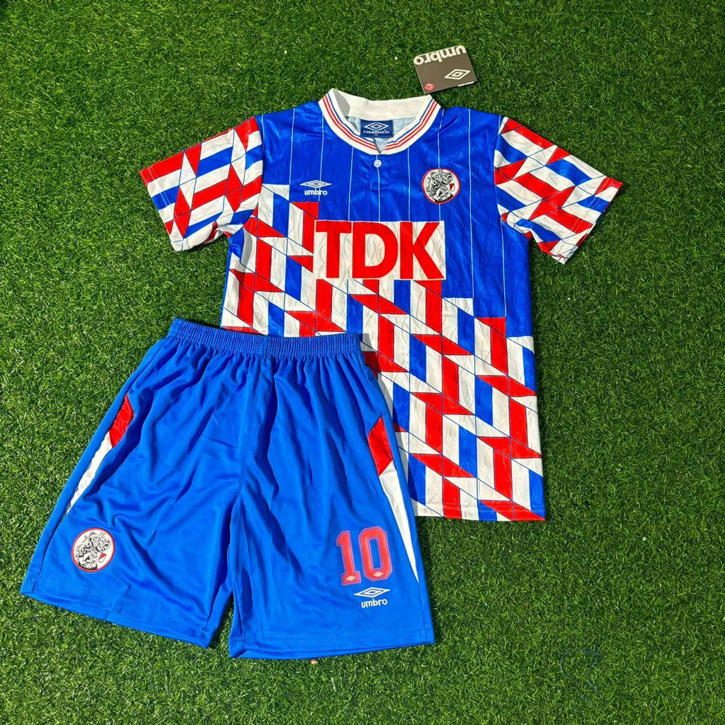 Dennis Bergkamp Ajax Retro Football Jersey Collection – Front View