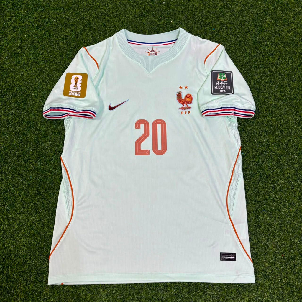 France 2026 World Cup Away Jersey – Desire Doue #20 – Front View