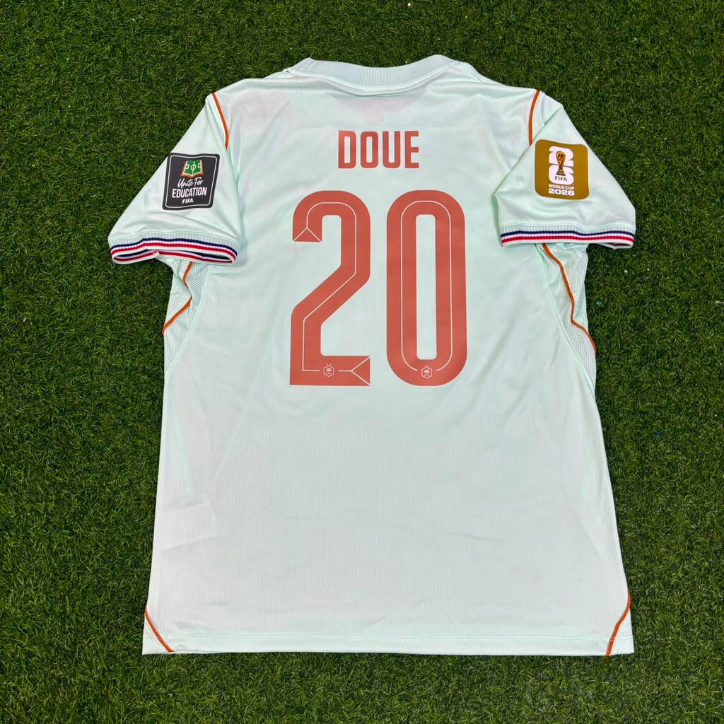 France 2026 World Cup Away Jersey – Desire Doue #20 – Back View