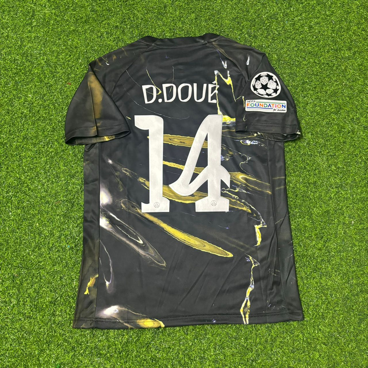 Désiré Doué 2026 Champions League New Season Football Jersey – Back View