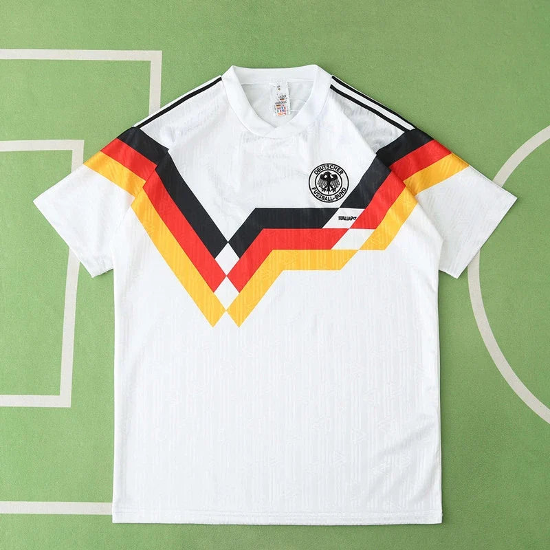 1990 Germany Deutschland Retro Fußballtrikot Jersey – Back View