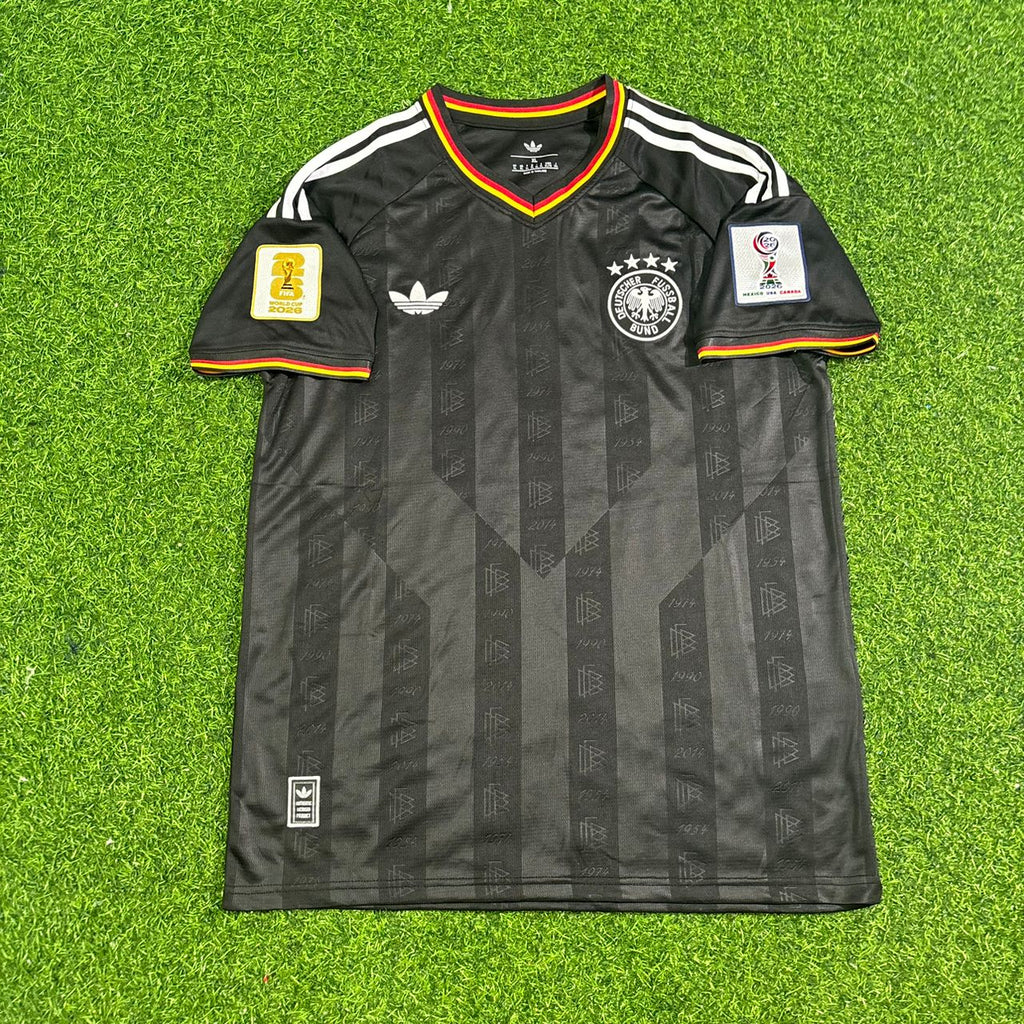 Germany 2026 World Cup Black Style Football Jersey – Front View