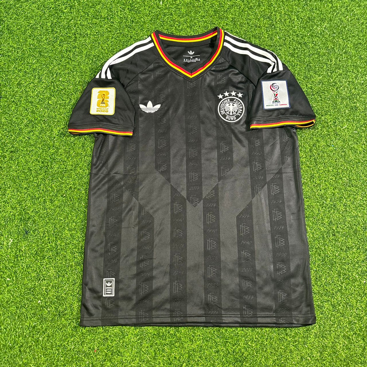 Germany 2026 World Cup Black Style Football Jersey – Front View