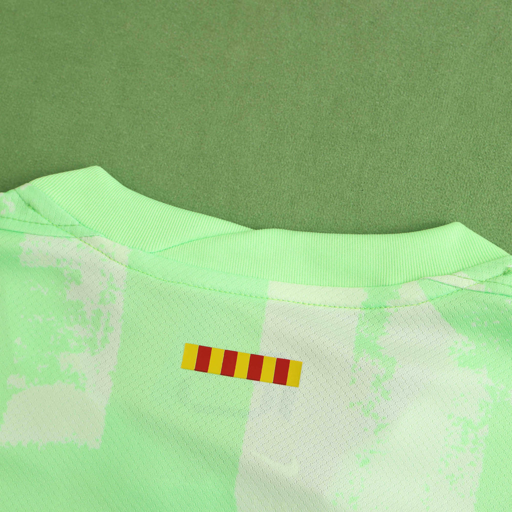 FC Barcelona 2024-2025 Season Third Green Football Jersey Trikot Maillot V4