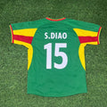 Salif Diao Senegal 2002 World Cup Retro Jersey – Back View