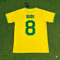 Brazil Retro Home Football Jersey – Didi – Back View