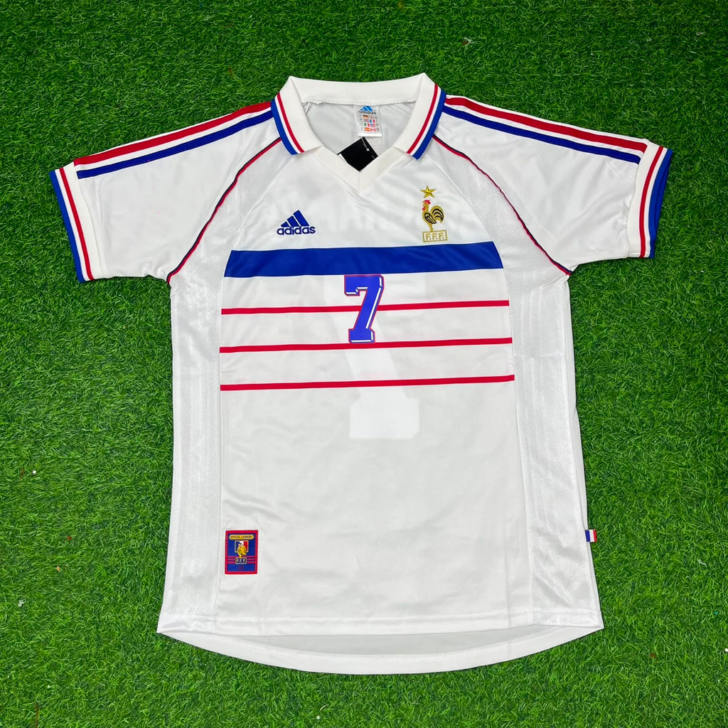 Didier Deschamps France 1998 World Cup Retro Jersey – Front View