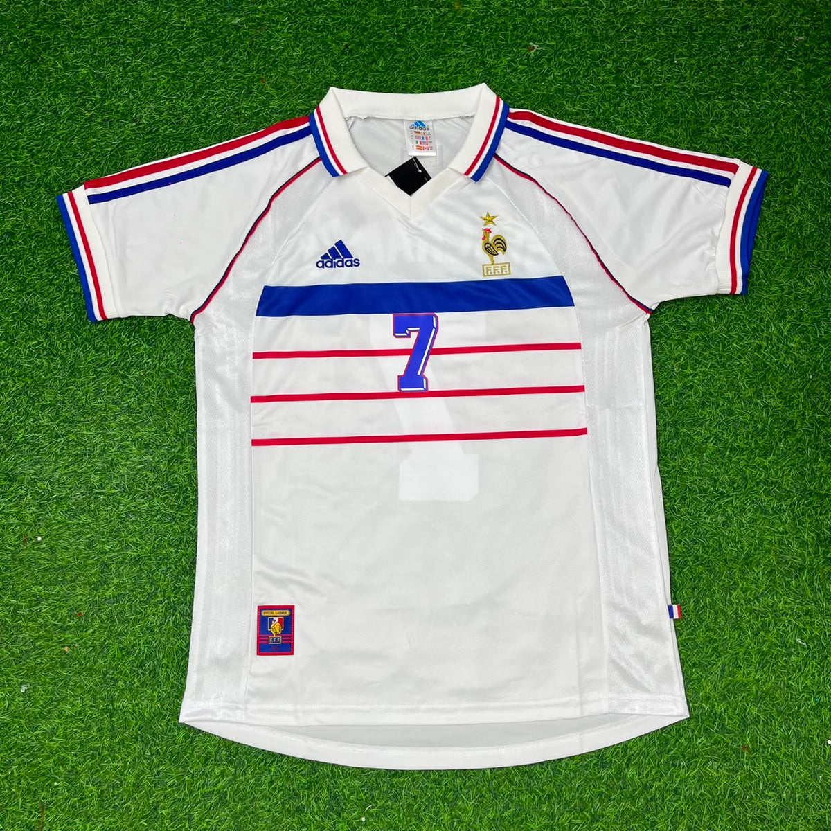 Didier Deschamps France 1998 World Cup Retro Jersey – Front View