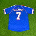 Didier Deschamps France 1998 World Cup Retro Football Jersey – Back View