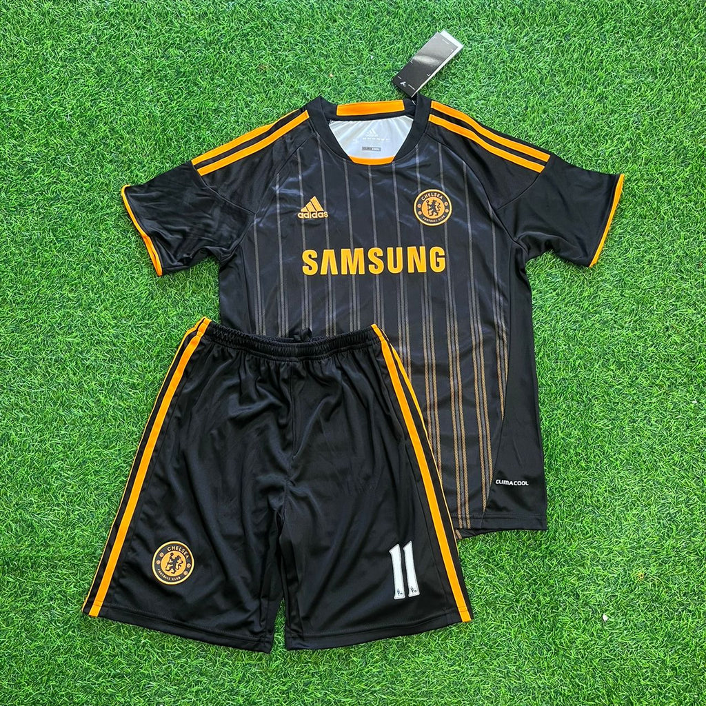 2010/11 Didier Drogba Chelsea Kids Retro Football Jersey – Front View