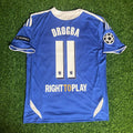 Didier Drogba 11 Chelsea Champhions League 2012 Munich Final Retro Kit Jersey – Back View