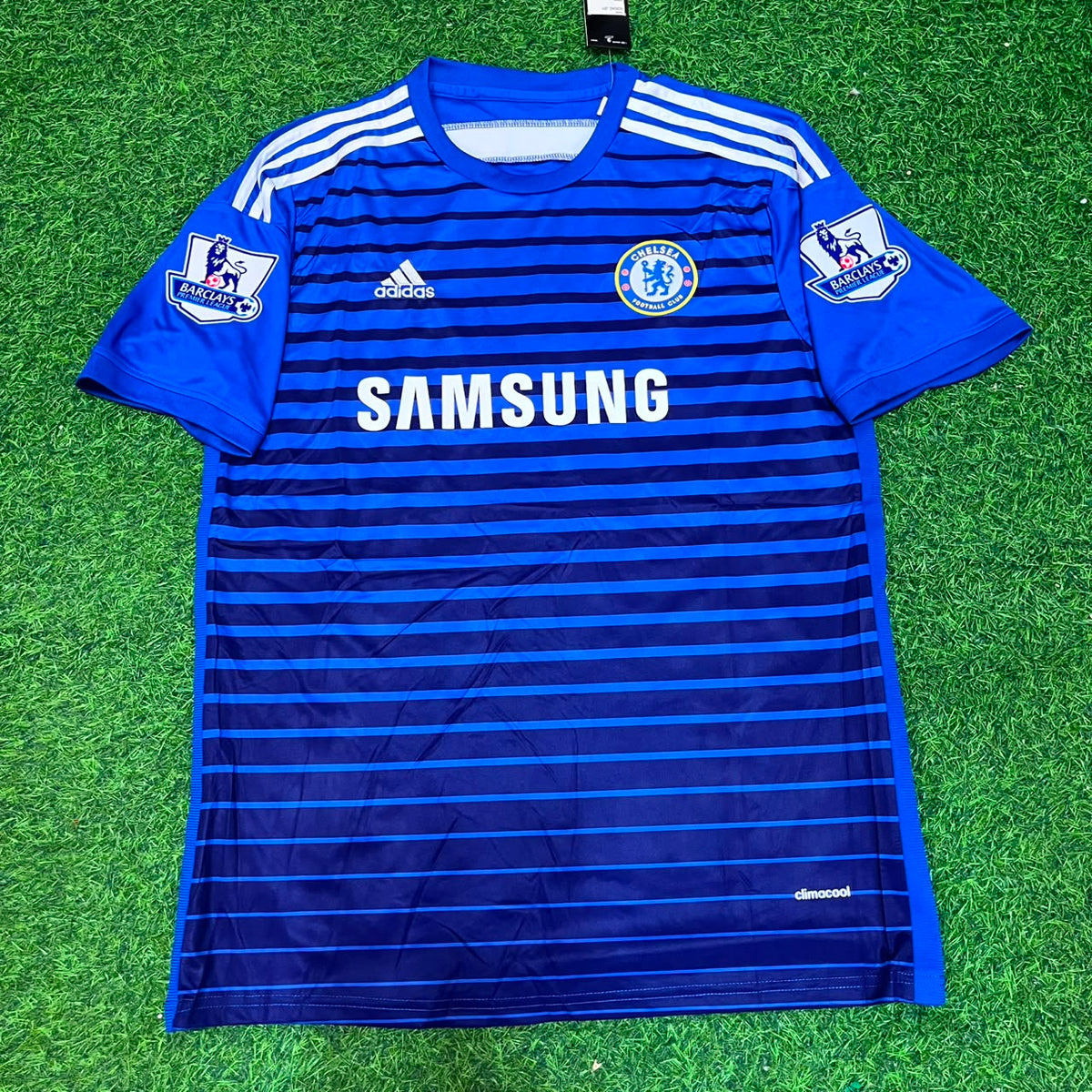2014/15 Didier Drogba Chelsea Blue Football Jersey – Front View