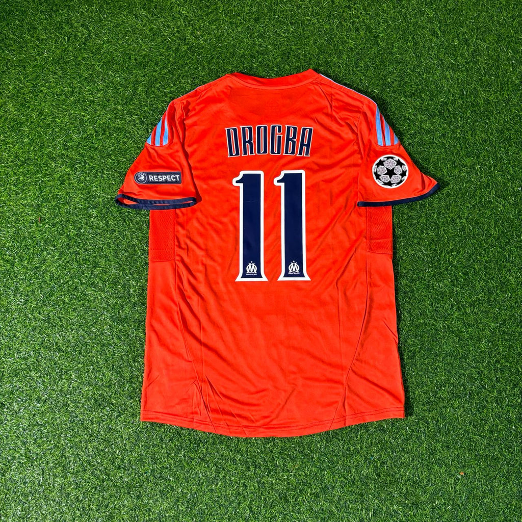 Marseille Retro Football Jersey – Didier Drogba – Back View