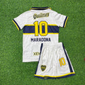 Boca Juniors Retro Kids Football Jersey – Diego Armando Maradona 10 – Back View