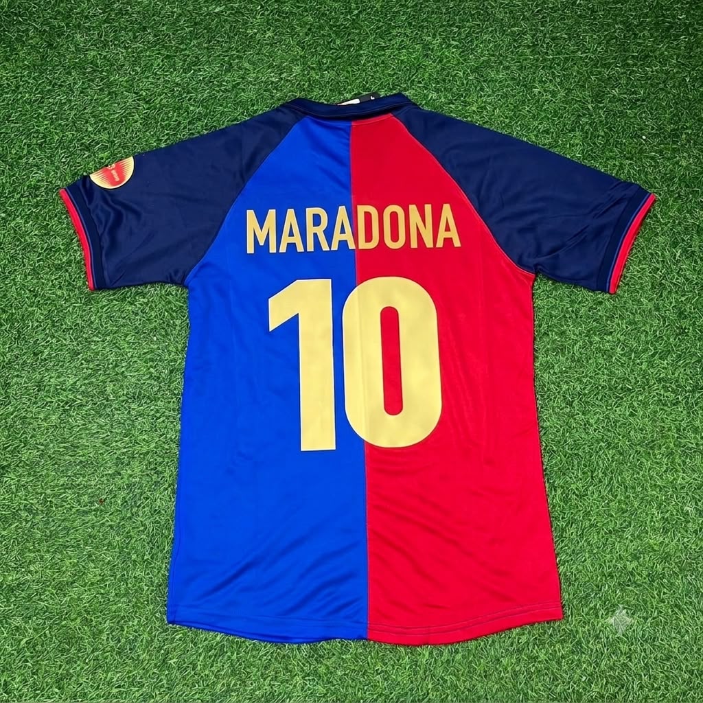 Diego Armando Maradona – Barcelona Special Retro Kit Jersey – | | – Back View