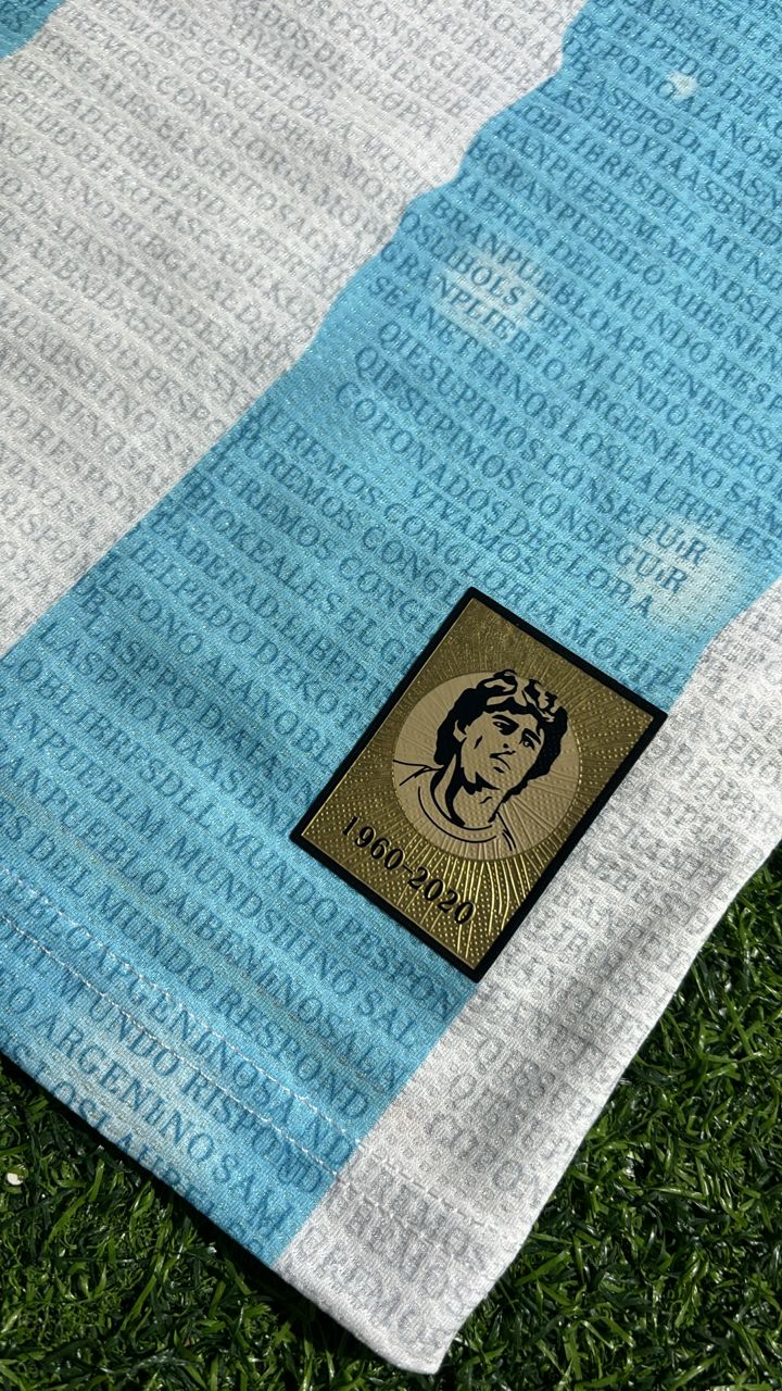 Diego Armando Maradona Argentina Commerative Anniversary Football Jersey – 6
