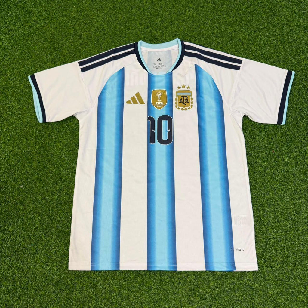 Argentina Retro Home White Football Jersey – Diego Armando Maradona – Front View