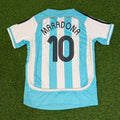 Argentina Retro Kids Football Jersey – Diego Armando Maradona – Back View