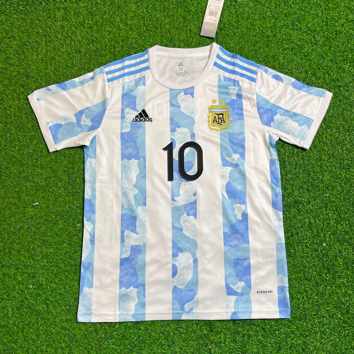 Juan Roman Riquelme 10 - Argentina Retro Kit Jersey – Front View