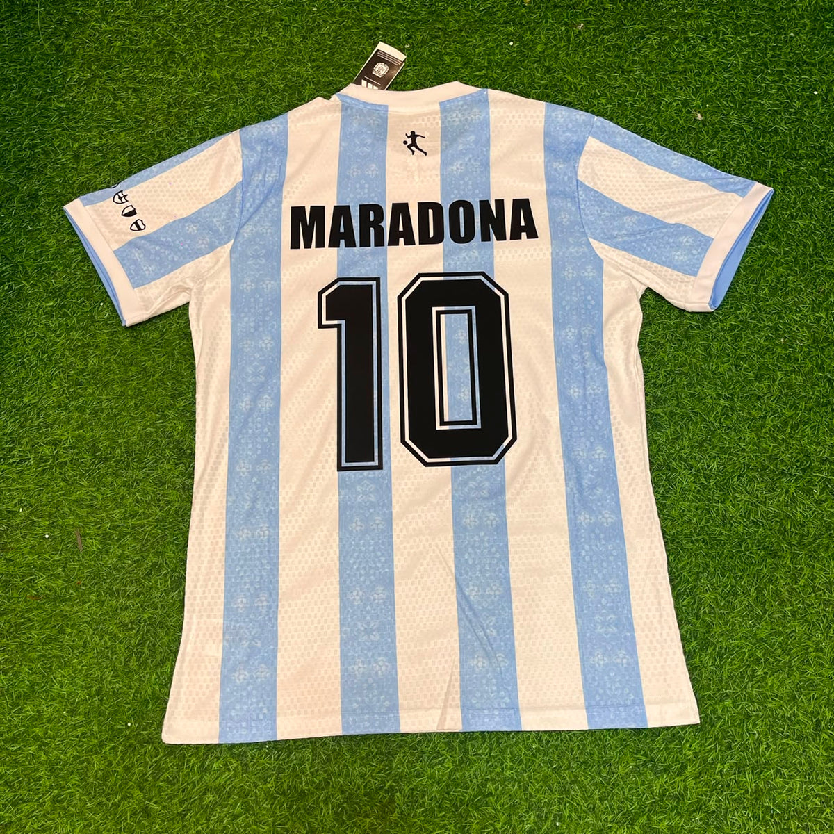 Argentina Legendary White Retro Kit Jersey – Diego Armando Maradona 10 - – Back View