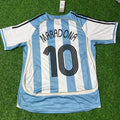 Argentina Retro Soccer Jersey – Diego Armando Maradona – Back View