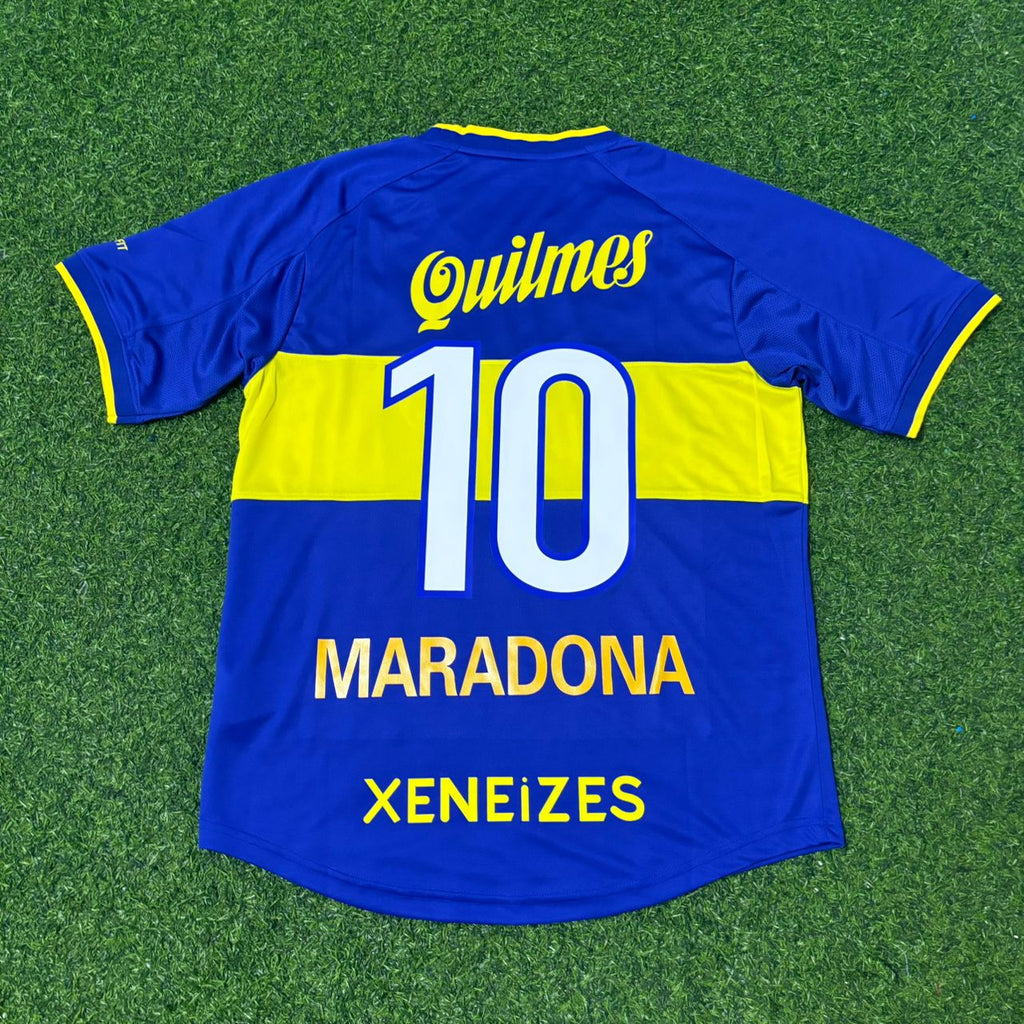Boca Juniors Retro Football Jersey – Diego Armando Maradona – Back View