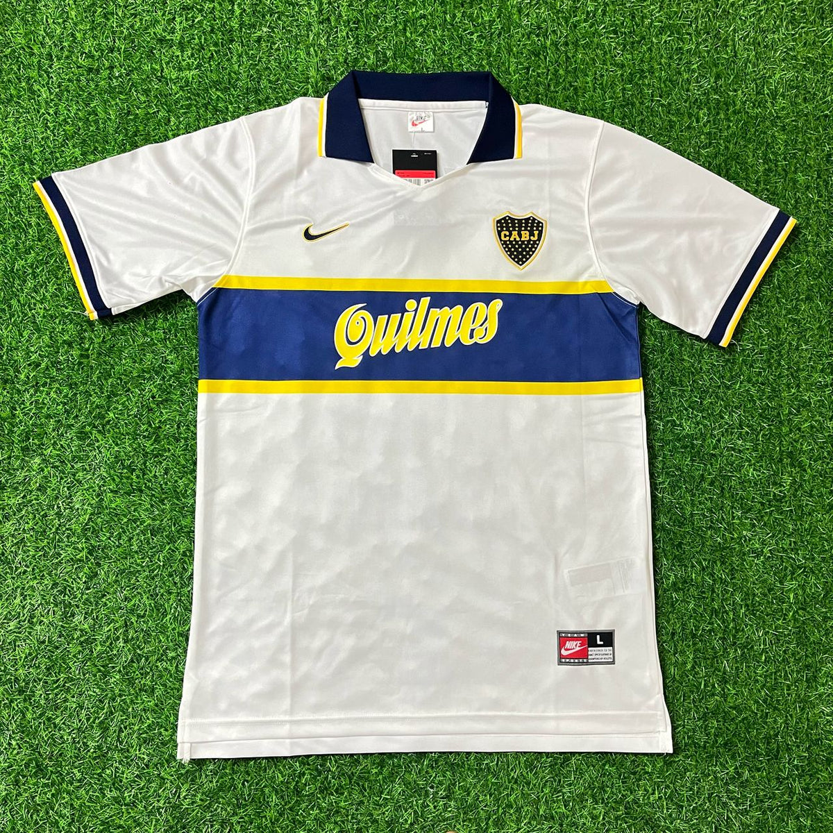 1996/97 Diego Armando Maradona 10 - Boca Juniors Football Jersey – Front View