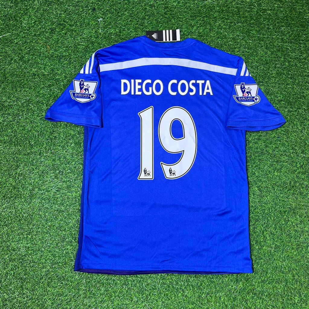 2014/15 Diego Costa Chelsea Home Football Jersey – Back View