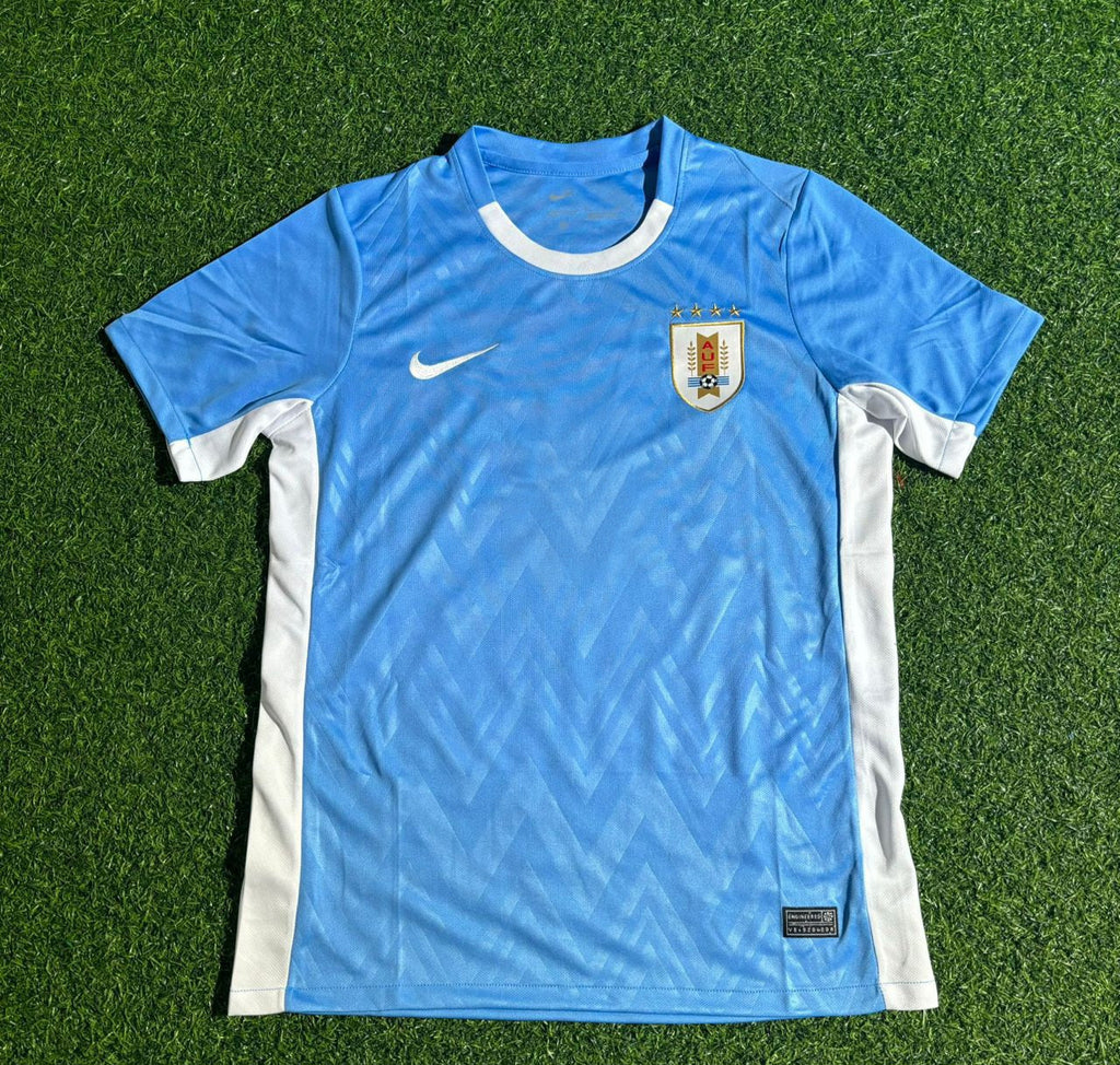 Luis Suarez #9 Uruguay World Cup Special Edition Blue Football Jersey – Front View