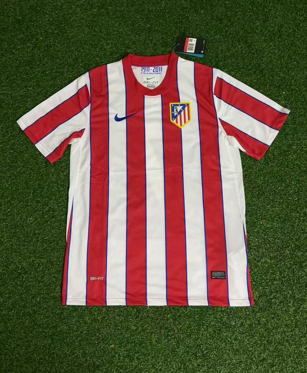 Atletico Madrid 2011 Retro Football Jersey – Radamel Falcao – Front View