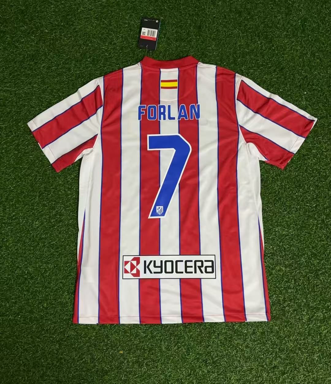 Diego Forlan Atletico Madrid 2011 Retro Football Jersey – Back View