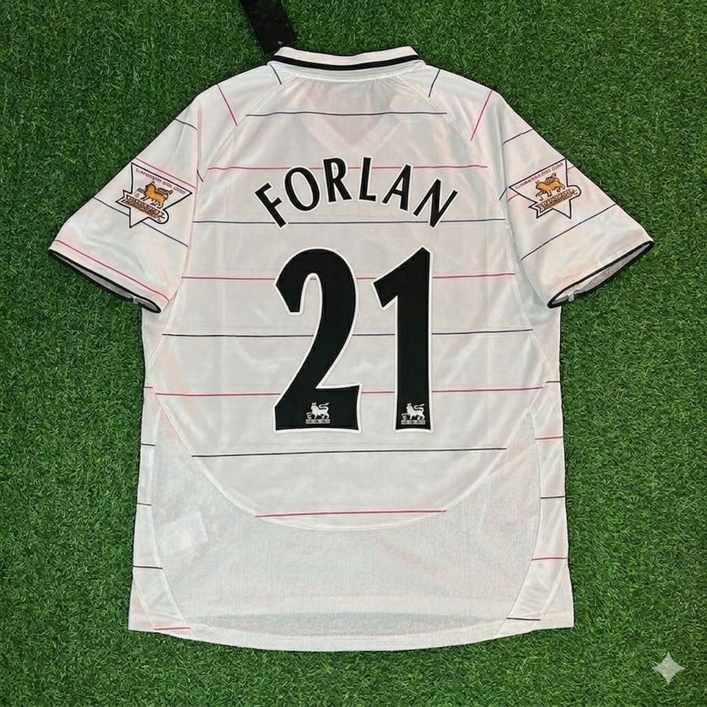 Manchester United 2003/2005 Retro Jersey – Diego Forlán #21 – Back View