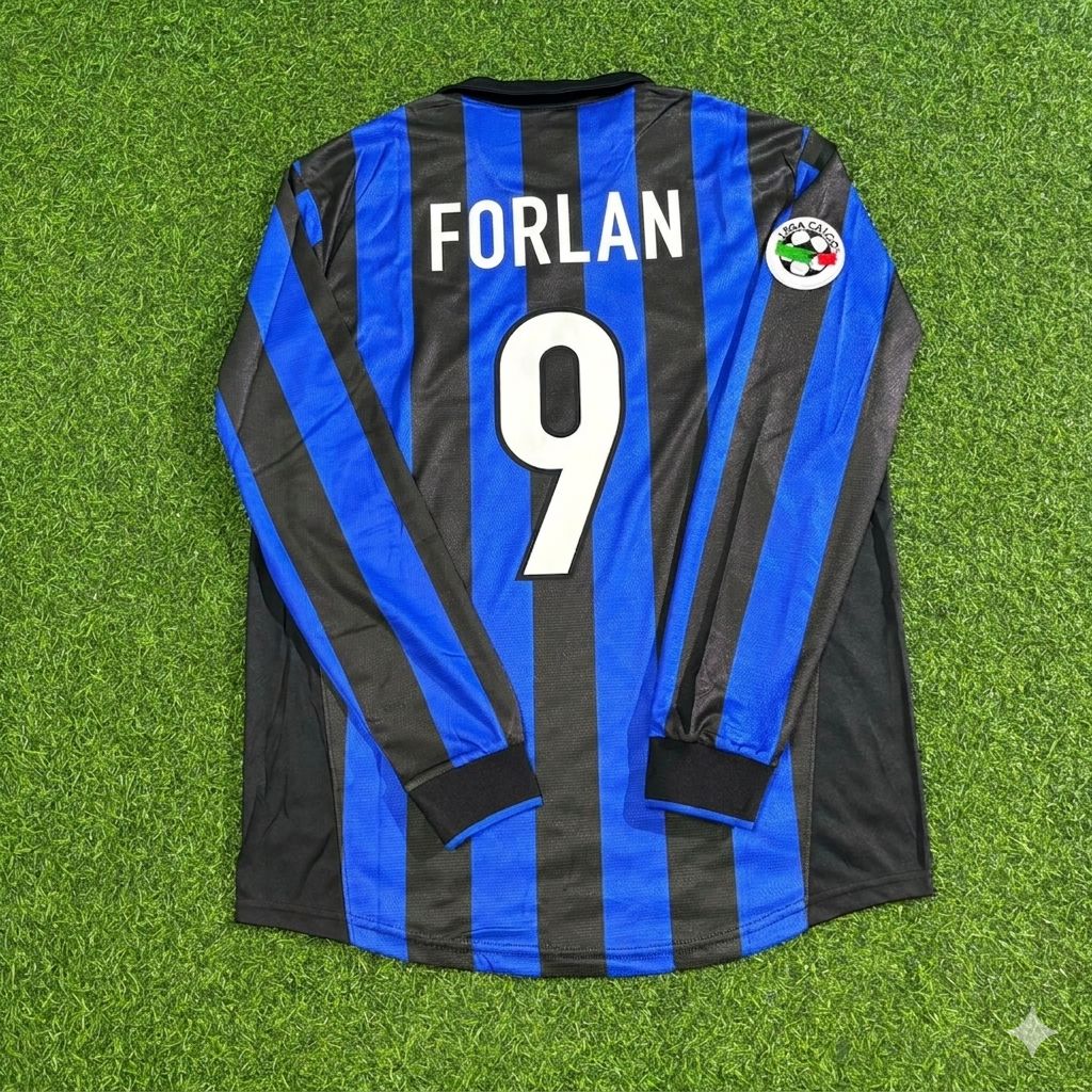 Diego Forlan - Inter Retro Football Jersey – Back View