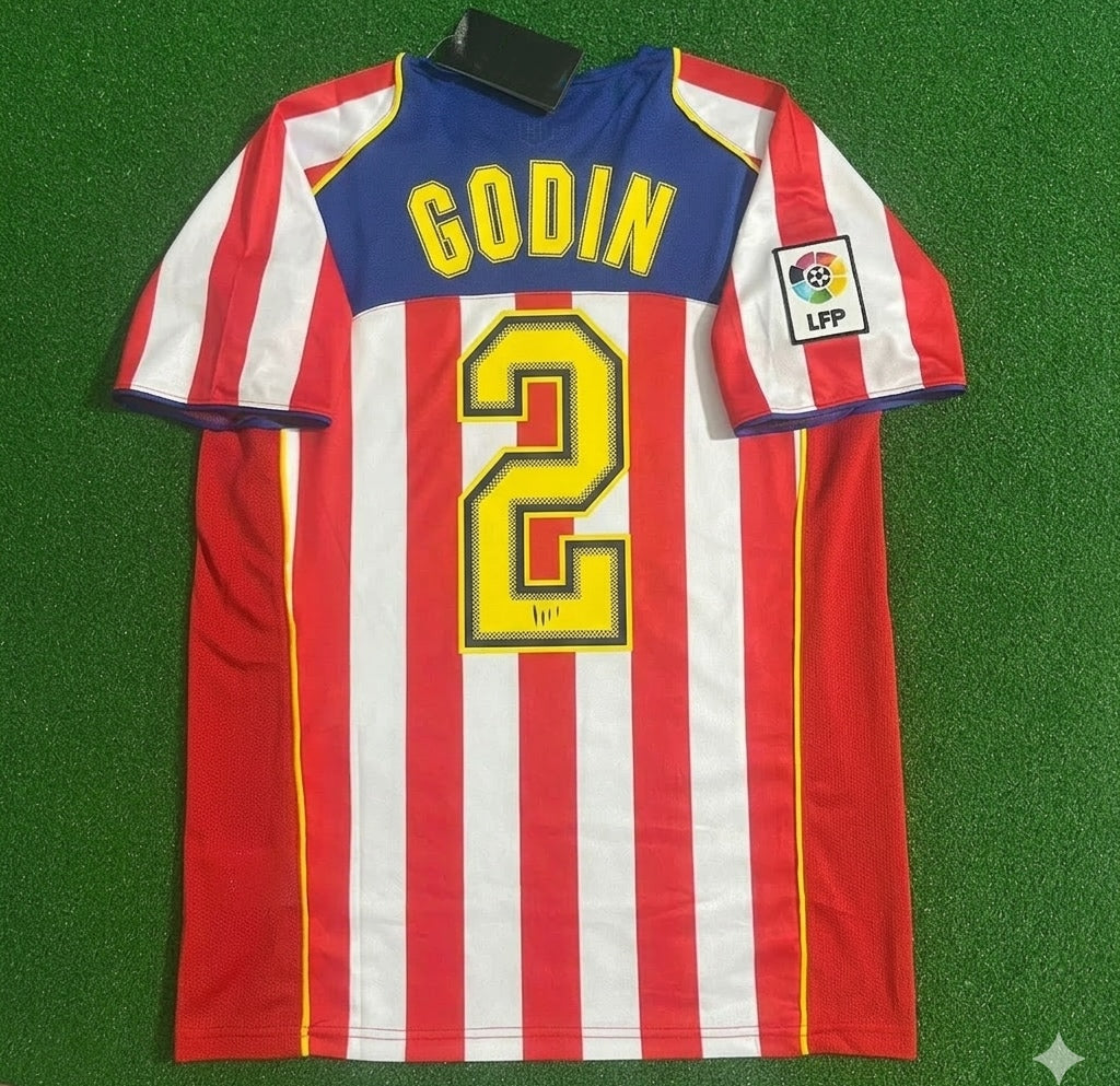 Atletico Madrid SpiderMan Retro Football Jersey – Diego Godín #2 – Back View