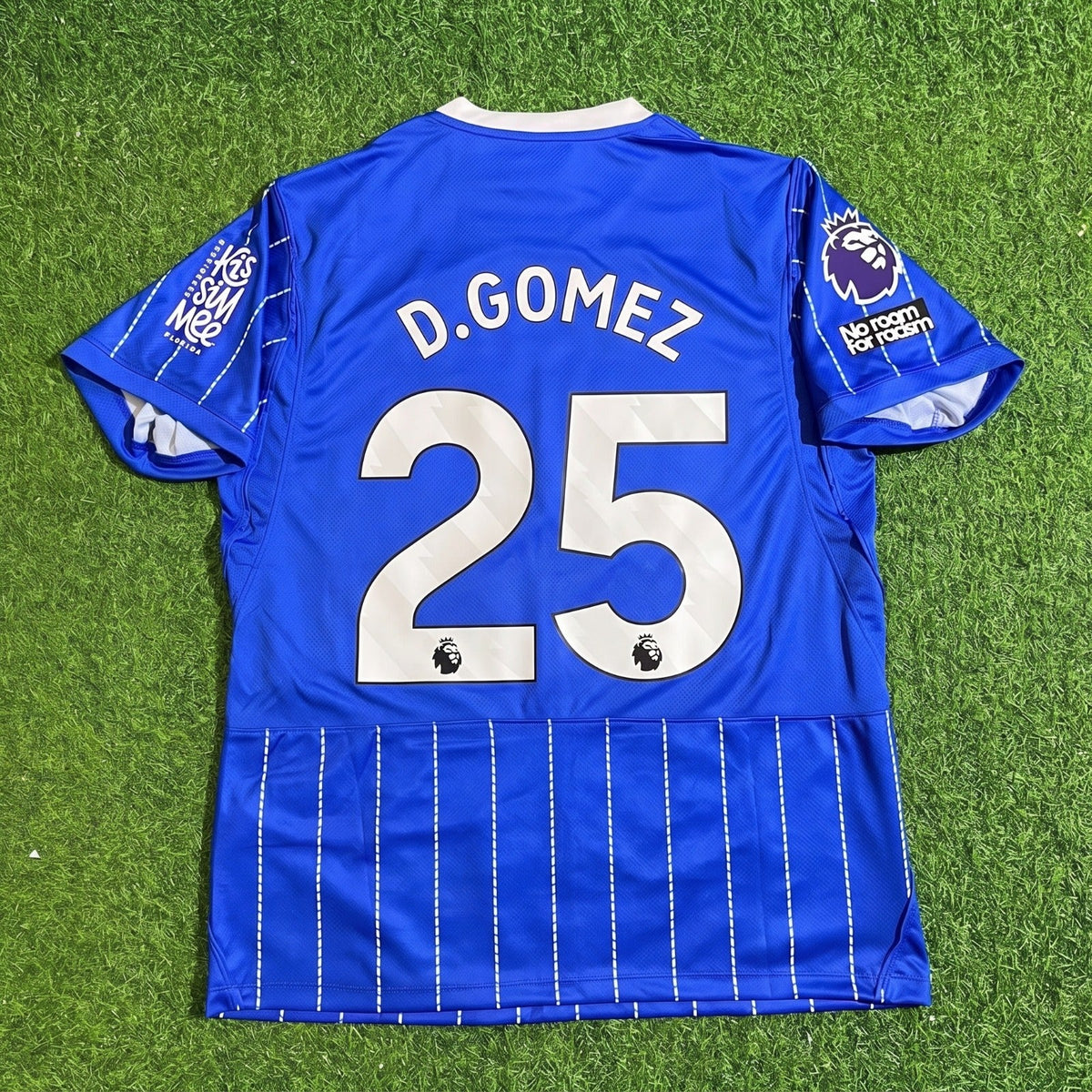 Diego Gomez #25 Brighton 2026/2027 New Season Home Blue Football Jersey – Back View