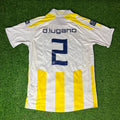 Diego Lugano Fenerbahçe 2007-2008 White Retro Kit Jersey – | | – Back View