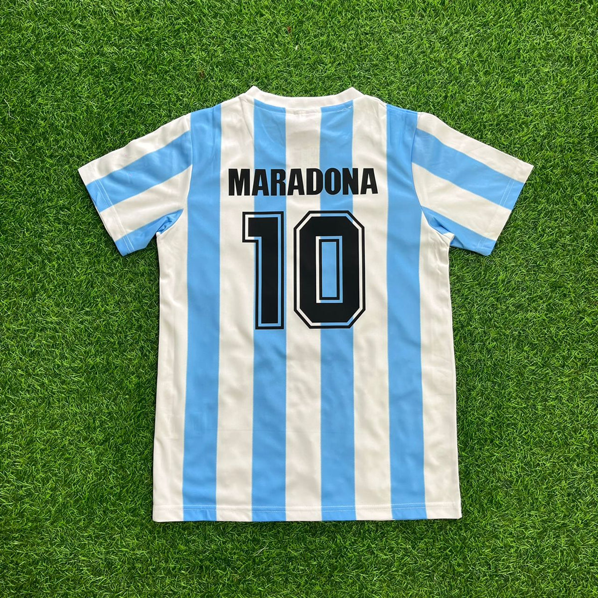 Diego Maradona Argentina 1986 Home Retro Football Jersey – Back View