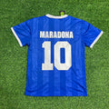 1986 Argentina World Cup Diego Maradona Final Blue Retro Football Jersey – Back View