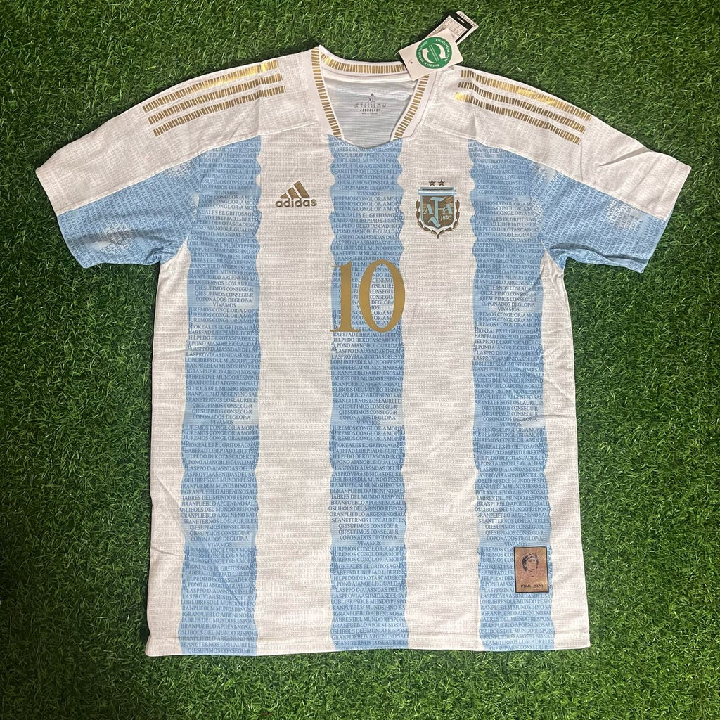 Diego Armando Maradona Argentina Commerative Anniversary Football Jersey – 8