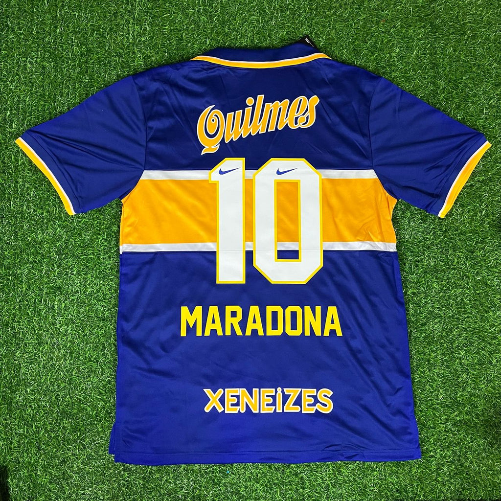 Diego Armando Maradona Boca Juniors 1996 1997 Retro Jersey – Back View