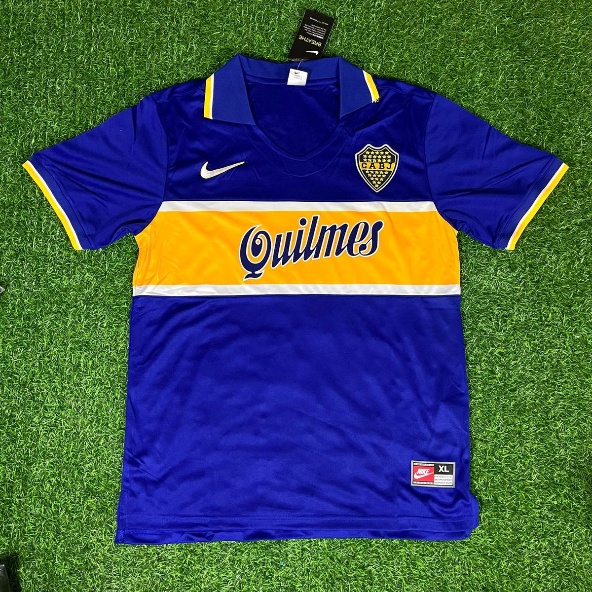 Diego Armando Maradona Boca Juniors 1996 1997 Retro Jersey – Front View
