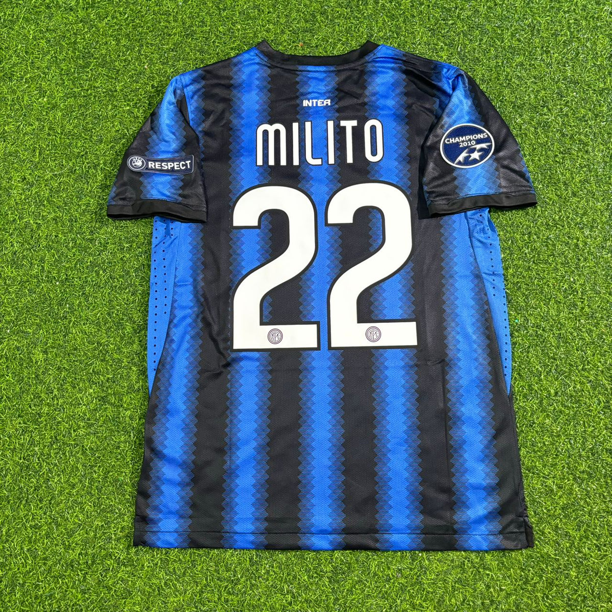 Diego Milito - Inter 2011 Jersey Soccer – Back View