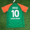 Diego Ribas Werder Bremen Retro Heimtrikot Retro Kit – Back View