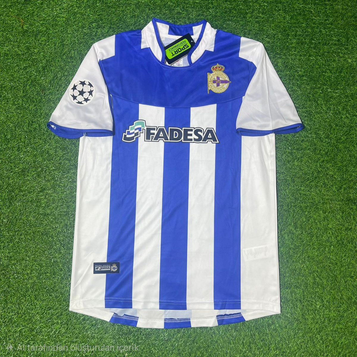 2003 Deportivo La Coruna 2004 Retro Football Jersey – Back View