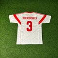 Dietmar Beiersdorfer Hamburger SV 1988 Weißes Heimtrikot Retro – Back View