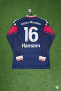 1997/98 Dietmar Hamann FC Bayern München Saison Langarm Heim Retro – Back View